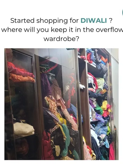 Started your Diwali shopping but have no space in your overflowing wardrobe? It's time to declutter and make room for the new.