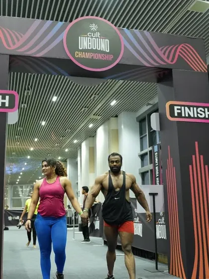 Crossing the finish line hand-in-hand with my partner. This moment represents the culmination of hard work, grit, and the spirit of partnership.
