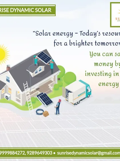 Solar energy is today's resource for a brighter tomorrow. Investing in solar is not just a way to save money, it's a step towards securing a sustainable future.