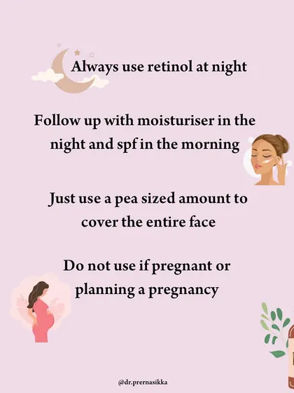 Retinol is a powerful ingredient, but it must be used correctly. Always apply it at night, use only a pea-sized amount, follow up with a moisturizer, and use sunscreen diligently the next morning. It should not be used if you are pregnant or planning a pregnancy.