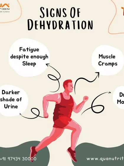 Feeling tired despite getting enough sleep? It could be a sign of dehydration. I help clients recognize these subtle signs, like muscle cramps or a dry mouth, to ensure their body is properly hydrated.