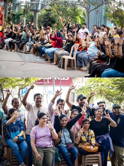 The happy faces of Sign Fest. Our audience, a mix of Deaf and hearing participants, celebrates together, showing the success of our mission to unite communities.