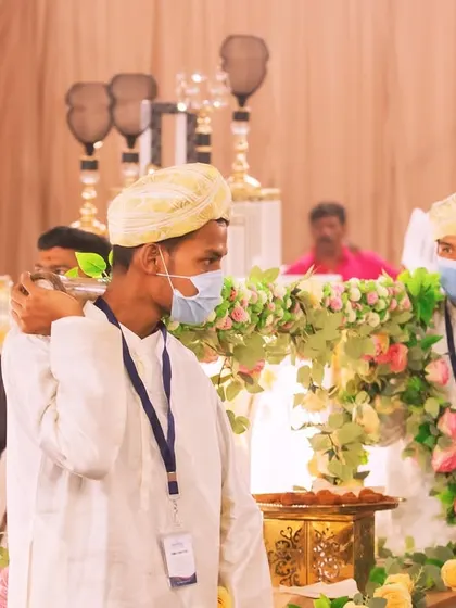 My staff at the exclusive VIP counter during the wedding festivities. I focus on professional service and themed attire to match the grandeur of the event.