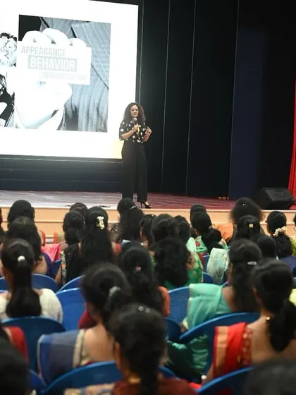 A closer look at my session for the teachers at BGS National Public School. My workshops for educators focus on practical techniques for commanding attention and communicating with authority.