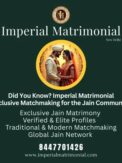 Did you know we offer exclusive matchmaking for the Jain community? Our global Jain network consists of verified and elite profiles, blending traditional and modern matchmaking approaches.