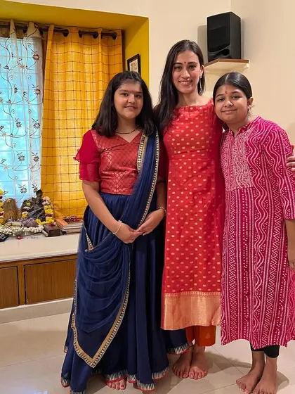 More happy faces from our festive celebration. It's wonderful to see the bonds of friendship that form between students in and out of the dance studio.