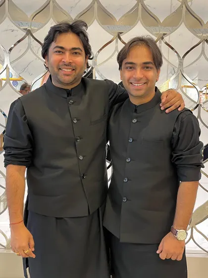 With my brother at NMACC. It was a special experience to be part of such a grand production together.