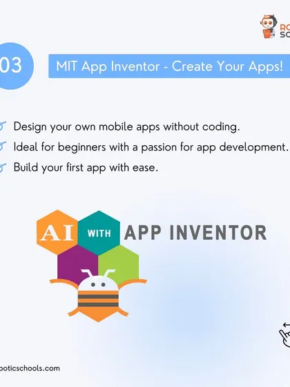 A duplicate of the MIT App Inventor slide, part of a carousel.