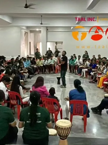 Leading a drum circle for 120 visually impaired persons with the Robin Hood Army. The energy and groovy rhythms were all around. It's an honor to work with an organization that does such selfless, altruistic work.