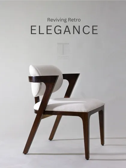 Reviving retro elegance, this mid-century armchair features a distinctive Z-shaped frame and a floating backrest. We crafted this piece to be a sculptural and comfortable addition to any modern home.