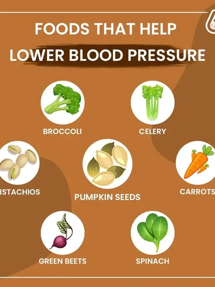 Certain foods can help naturally lower blood pressure. Including items like broccoli, celery, pumpkin seeds, and spinach in your diet can support cardiovascular health.