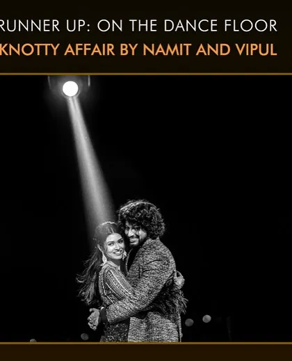 Our award-winning "On the Dance Floor" photo, a testament to our ability to capture emotion and connection in a single, powerful black and white frame.