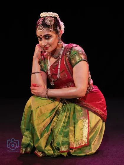 A quiet, contemplative pose from the Soorya Parampara Festival.