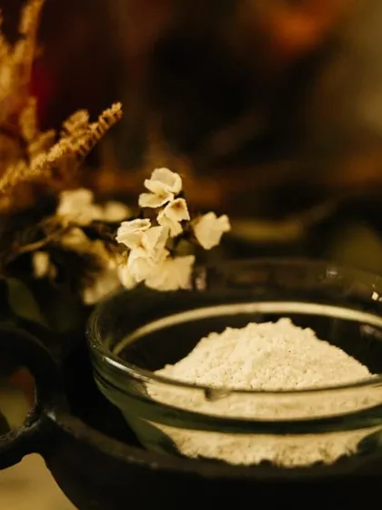 Another look at the fine texture of Kaolin Clay. I use it in my deodorants and face masks to purify pores and detox the skin naturally.
