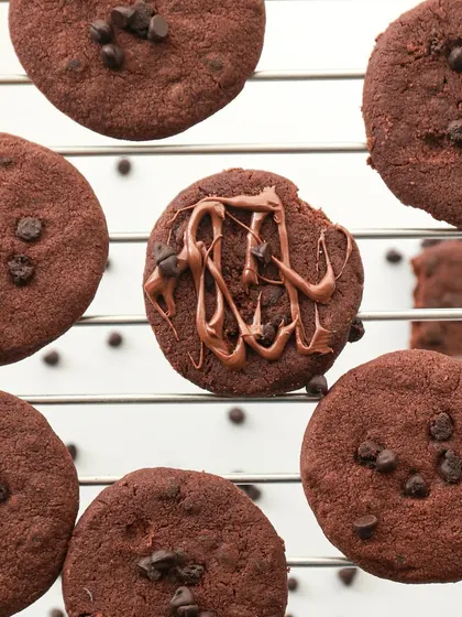 For the ultimate chocoholic, our Double Chocolate Chip Cookies are a dream. A rich chocolate cookie dough is packed with even more chocolate chips.