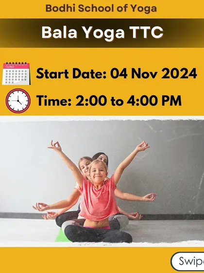 Become certified to teach yoga to children with our Bala Yoga TTC. This fun and engaging course provides the tools to make yoga accessible and enjoyable for kids, helping them with focus, flexibility, and calm.