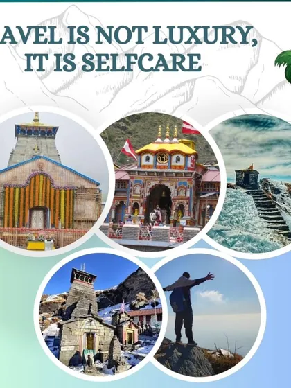 "Travel is not luxury, it is selfcare." This collage of our various treks, from Kedarnath to Tungnath, reminds us that investing in travel is investing in your own well-being and peace of mind.