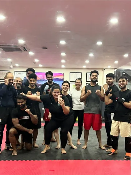 A fun mirror selfie of the group. We never forget to have a good time while training hard.