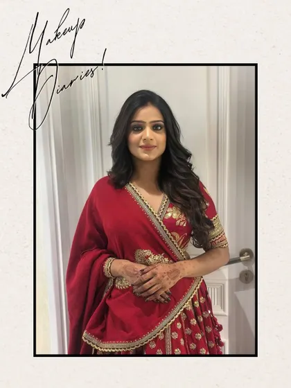The full view of this elegant party look. The soft waves in her hair and the subtle makeup create a sophisticated and timeless style, suitable for any formal occasion.