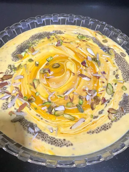 Can you guess this popular seasonal dish? I've given it a healthy tweak by adding ingredients that increase its protein and healthy fat content, making it a smarter way to enjoy a sweet treat.
