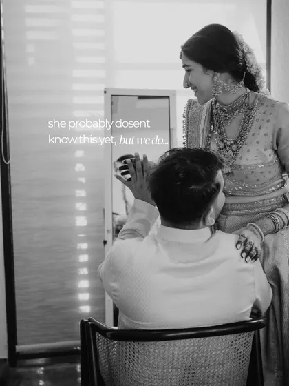 A candid black and white shot of the bride and her father, a reminder that we care for the entire family's look.