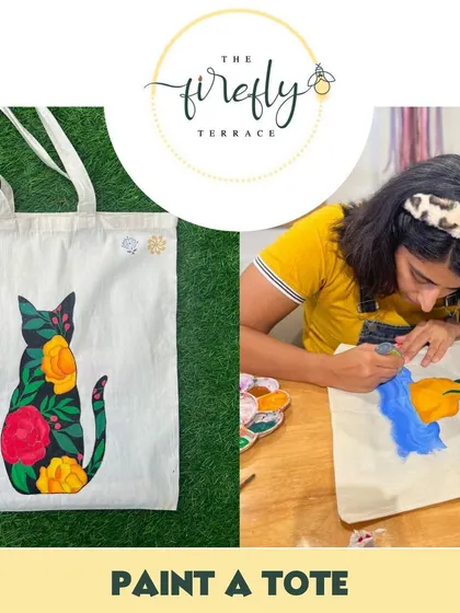 Another example of the creative possibilities with tote bag painting. It's a fun and practical project for all ages.