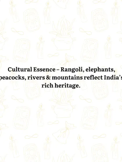 The cultural essence of India, with its rich heritage of rangoli, elephants, and sacred rivers, is reflected in my readings. This connection to our roots provides a familiar and powerful context for understanding the messages from the cards.