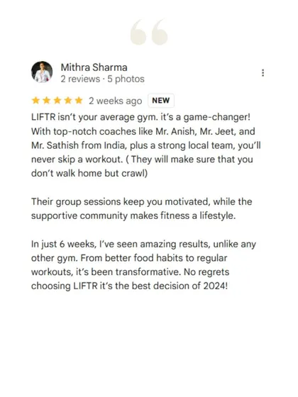 Showmithra's 6-week transformation at our Colombo branch. She lost 4.5 kgs and 3 inches, discovering that our supportive community and top-notch coaches make fitness a lifestyle, not a chore.