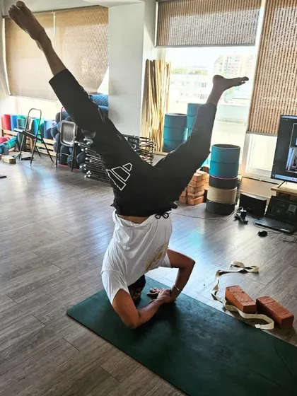 Shalamba Sirshasana (Supported Headstand) has many variations. This post explains how different leg movements can improve balance, strengthen the core, and deepen your practice.
