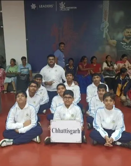 The team from Chhattisgarh, another group of talented young athletes who traveled to participate in the national shooting event.