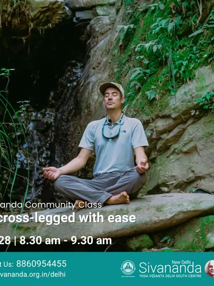 A community class on how to sit cross-legged with ease. We teach preparatory stretches and postures to open the hips, making seated meditation more comfortable and accessible.