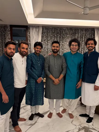 More pictures with the talented team after our Ghazal performance in Delhi.