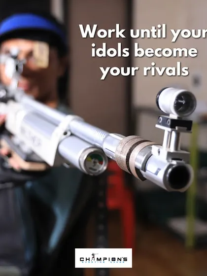 Work until your idols become your rivals. We encourage our shooters to aim for the very top of the sport.