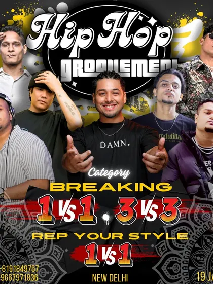 I was a judge for the 'Rep Your Style' category at the Hip Hop Groovement jam in New Delhi. It's an honor to be asked to judge and help guide the next generation of dancers.
