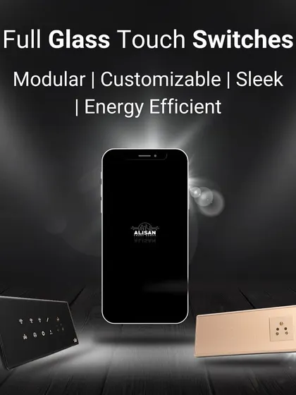 Our full glass touch switches are modular, customizable, and energy-efficient. The sleek design, combined with powerful app control, makes them the perfect centerpiece for any modern, smart home.