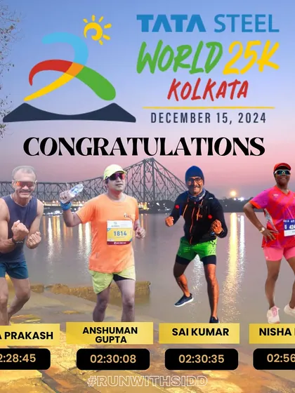 Congratulations to our runners who conquered the Tata Steel World 25K Kolkata. Their grit and determination were on full display.