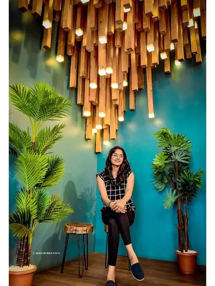 I love finding beautiful spaces with unique designs, like this amazing light installation. It's always fun to find art in everyday places.