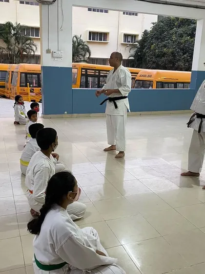 We believe in learning from diverse experts. Sensei Vivek's visit was an invaluable opportunity for our students to ask questions and learn about life in the army.