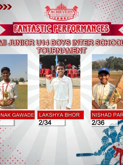 Highlighting the top performers from the MI Junior U-14 Boys Inter-School Tournament.
