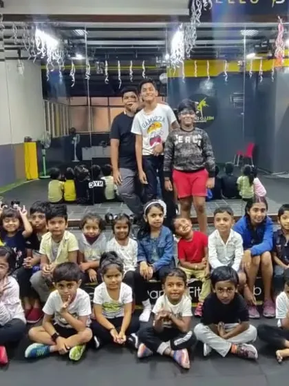 A happy and content group of young dancers at the end of a session. It's a pleasure to see them grow in skill and confidence.