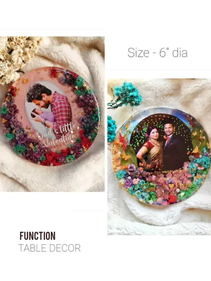 A collage of 6-inch diameter round frames, perfect for smaller spaces and table decor.