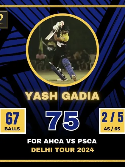 A solid 75 from Yash Gadia during our competitive Delhi Tour.