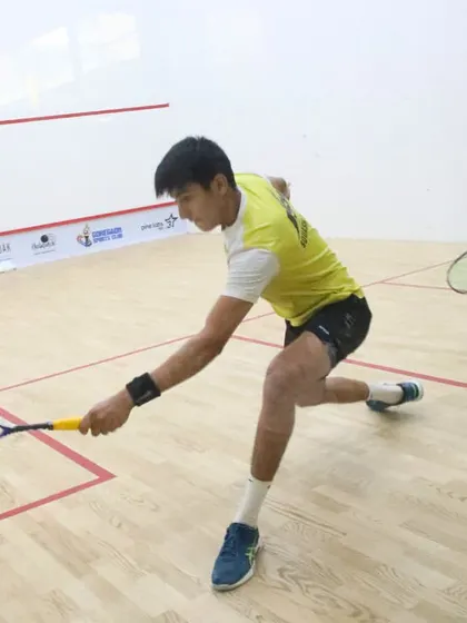 Two junior players battling it out on the court. Our national events feature categories for all age groups, nurturing talent from the ground up.