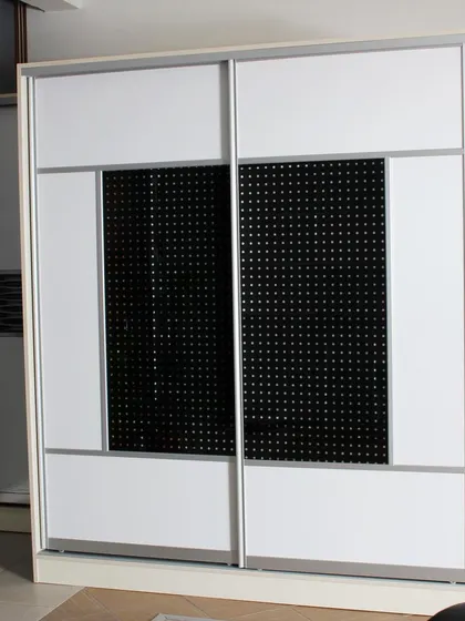 Our process is simple. We start with a design consultation, then manufacture your custom wardrobe in our factory, and finally, our expert team delivers and installs it for you.
