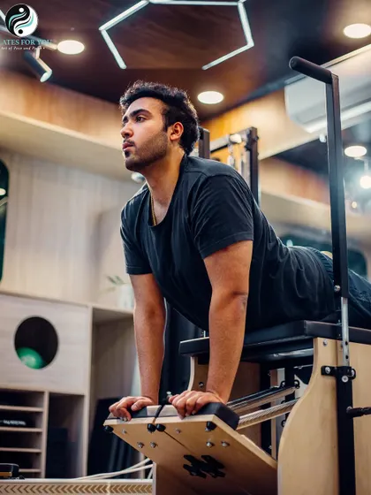 The "Swan" on the stability chair is an advanced exercise that strengthens the entire back of the body, from the upper back to the glutes and hamstrings.