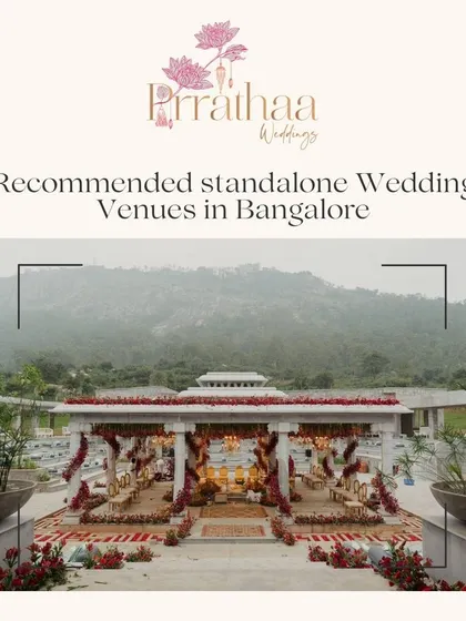 A guide to recommended standalone wedding venues in Bangalore. This post provides valuable information and resources for couples at the beginning of their planning journey.