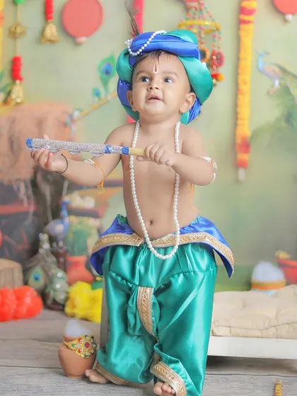 A dynamic shot of our little Balram, full of movement and personality.