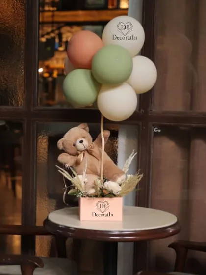 Another charming teddy bear centerpiece, perfect for adding a touch of whimsy to each table.