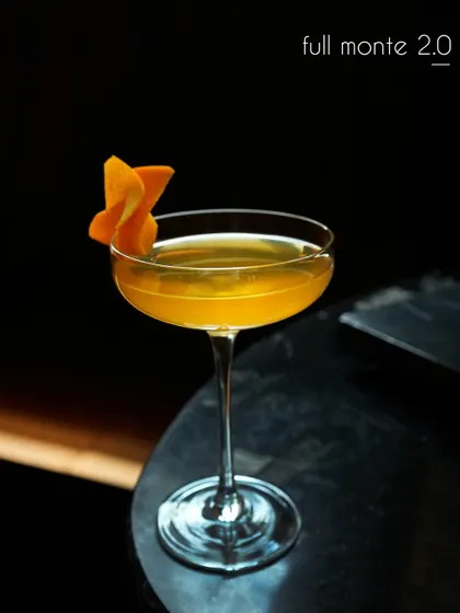 The Full Monte 2.0 is our take on a modern classic. We blend Kavalan classic whisky with Amaro Montenegro, smoky lapsang souchong, and a ginger honey syrup. Mole bitters add a final layer of complexity to this rich and aromatic cocktail.