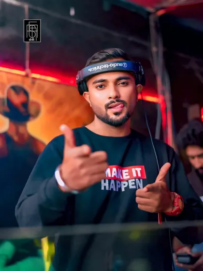 Just like a story, life must go on. My expression here captures the attitude and charm I bring to every DJ night.
